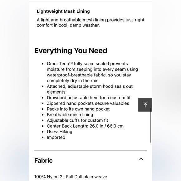 Columbia Arcadia 2 rain jacket rain shell Arcadia II - Picture 9 of 11